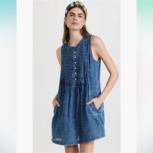 NWT FAHERTY Isha Linen Mini Dress